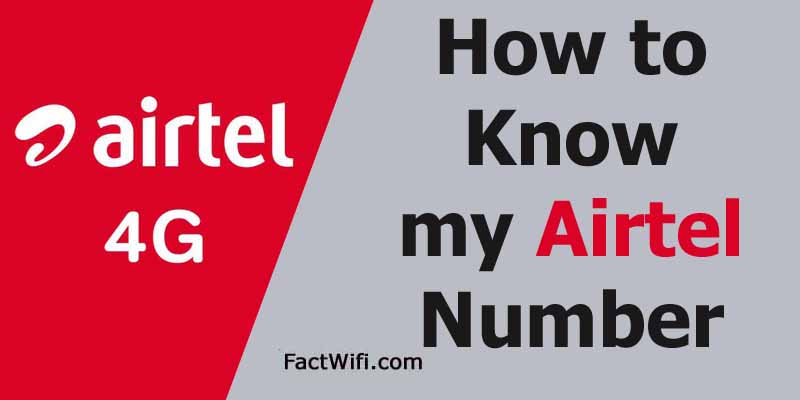 how to know my airtel number