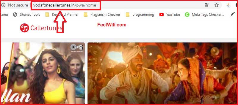 Vodafone Caller Tune Official Website