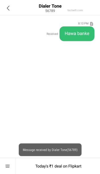 setting JioTune through SMS Step-1
