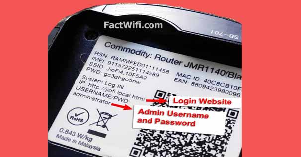 Username and Password for Jio wifi Admin Login
