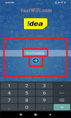 Enter idea number and click arror button