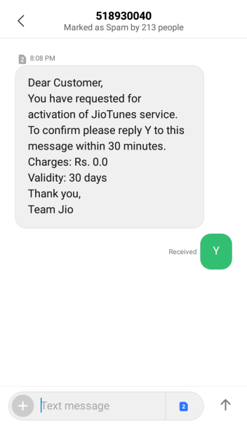 setting JioTune by copying step-3