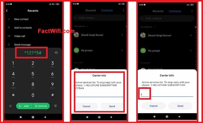 unsubscribe airtel caller tune using USSD code