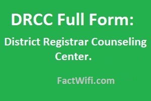 DRCC full form what is full form of DRCC