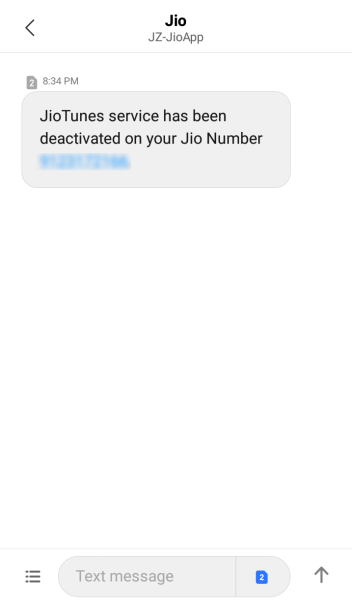 Deactivate JioTune Step-3.1