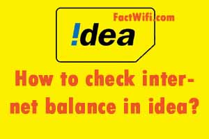 How to check internet balance in idea